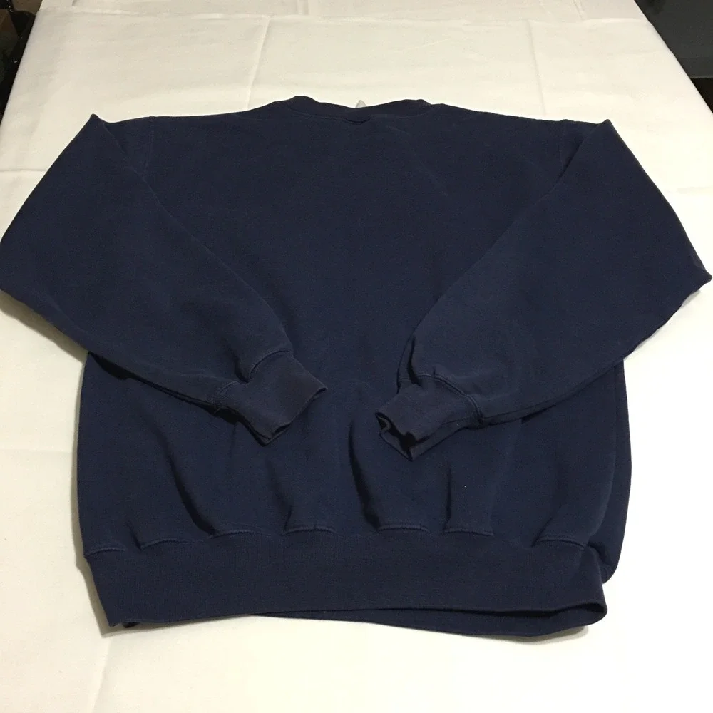 Vintage Carhartt Crewneck Sweatshirt Men Large Navy Blue Embroidered Logo